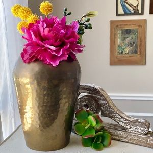 Large Vintage Brass Vase